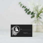 ロマンモダンチッ結婚ク夫婦の座席表 プレイスカード (スタンド正面)