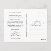 ロマンモダンティック、レジョイス、クリスマス、家族の写真 ポストカード (裏面)