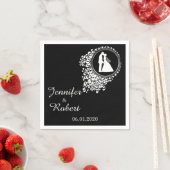 ロマンモダンティッ結婚ク夫婦のナプキン スタンダードカクテルナプキン (インサイチュ)