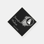 ロマンモダンティッ結婚ク夫婦のナプキン スタンダードカクテルナプキン (角)