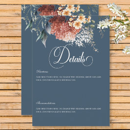 ロマンモダンティブルーガーデンフローラ結婚ズ詳細 エンクロージャーカード
