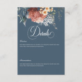 ロマンモダンティブルーガーデンフローラ結婚ズ詳細 エンクロージャーカード (正面)