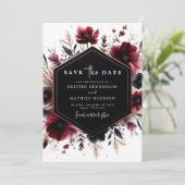 ロマンユニークティックなバ結婚ルガンディ セーブザデート (スタンド正面)