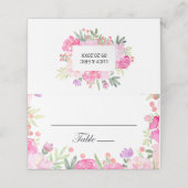 ロマンユニークティック結婚フローラ座席表 プレイスカード (外部開封)