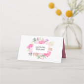 ロマンユニークティック結婚フローラ座席表 プレイスカード (裏面)