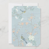 ロマン中国のテエレガントィック結婚式招待状 (裏面)