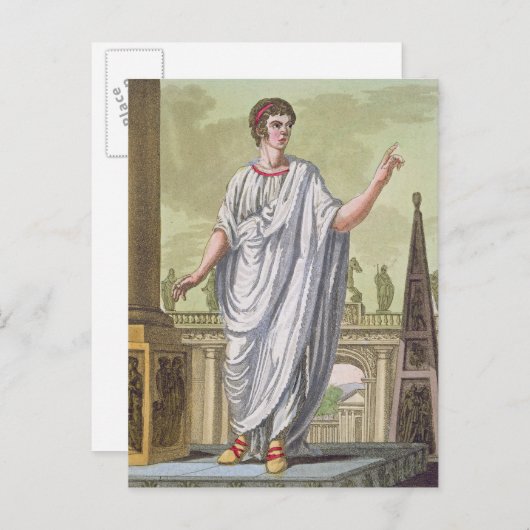 ロマン市民が雇用を主張し、'L'Antica ポストカード (正面/裏面)