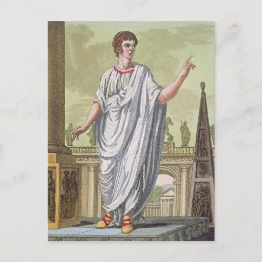 ロマン市民が雇用を主張し、'L'Antica ポストカード (正面)