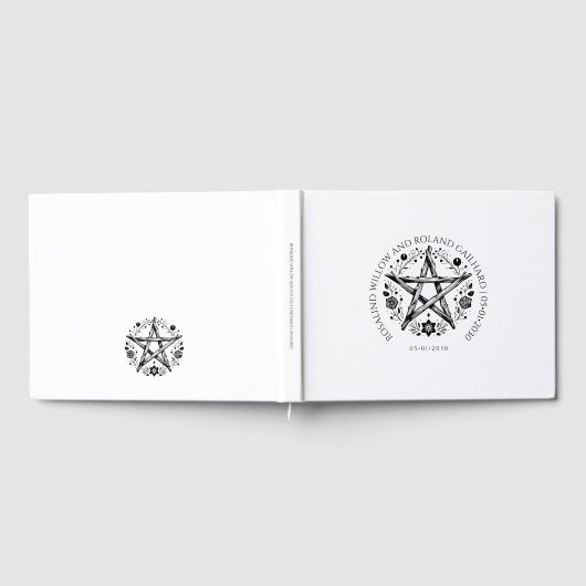 ロマン異教のク結婚ウィッカ ゲストブック (全面)