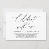 ロマン祝ティングのディナ結婚ーパーティー 招待状 (正面)