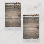 ロマン素朴クウッドレース&ツインカントリーシック 名刺 (正面/裏面)