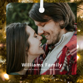 ロマン素朴クミニマル・スウィート・カップルの写真 メタルオーナメント