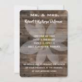 ロマン素朴チック誓いの更新招待状 招待状 (正面)