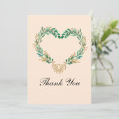 ロマン素朴ティスク結婚リプト サンキューカード (スタンド正面)