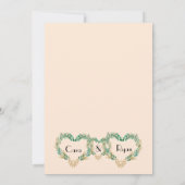 ロマン素朴ティスク結婚リプト サンキューカード (裏面)