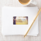 ロマン素朴ティックな木とハート結婚の ラベル (インサイチュ)