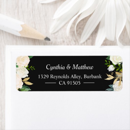 ロマン素朴ティックアイボリーホワイトガーデンフローラ ラベル (インサイチュ)