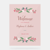 ロマン素朴ティックフローラ束 アクリルサイン (正面)