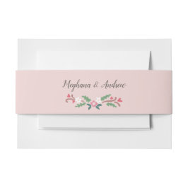 ロマン素朴ティックフローラ束 招待状ベリーバンド