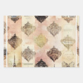 ロマン素朴ティックヴィンテージパリ ラッピングペーパーシート (正面3)
