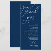 ロマン結婚チックな場所設定サンキューカード プログラム (正面/裏面)