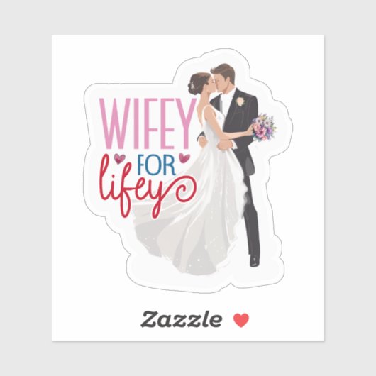 ロマン結婚チックのカップル シール (シート)