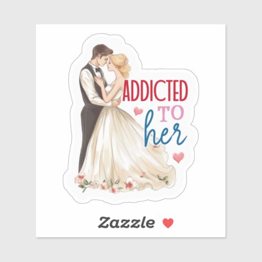 ロマン結婚チックのカップル シール (シート)
