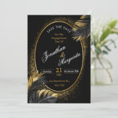 ロマン結婚ティックのジフ招待状 – タイムレス設計 招待状 (スタンド正面)