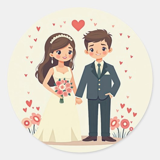 ロマン結婚ティック ラウンドシール (正面)