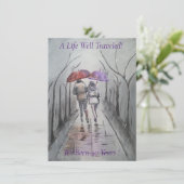 ロマン絵画ティックの40結婚周年 招待状 (スタンド正面)