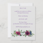 ロマン絵画ティックの40結婚周年 招待状 (裏面)