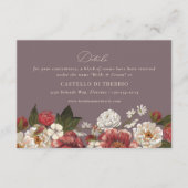 ロマン色彩の鮮やかフローラ結婚の エンクロージャーカード (正面)
