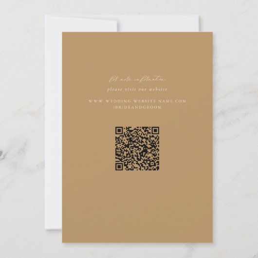 ロマン色彩の鮮やか結婚フローラフェイク金ゴールド セーブザデート (裏面)