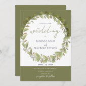 ロマン芸術的ティグリーンリース 招待状 (正面/裏面)