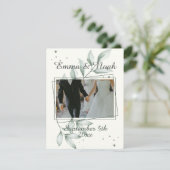 ロマン葉ク写真テンプレート結婚ズサンキュー セーブザデート (スタンド正面)