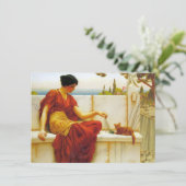 ロマン遊女性の猫お気に入りのと カード (スタンド正面)