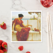 ロマン遊女性の猫お気に入りのと スタンダードランチョンナプキン (インサイチュ)