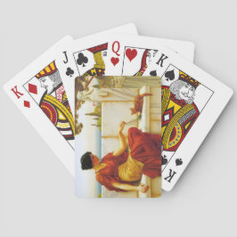 ロマン遊女性の猫お気に入りのと トランプ