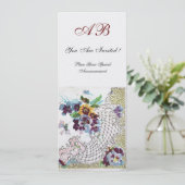 ロマンi̇トカピンクブルーホワイトフローラ結婚式 プログラム (スタンド正面)