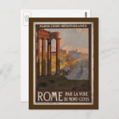 ロマーフォーラムヴィンテージ旅行広告 ポストカード (正面/裏面)