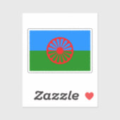 ロマ国旗 シール (シート)
