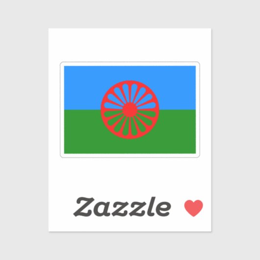ロマ国旗 シール (シート)
