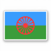 ロマ国旗 シール (正面)