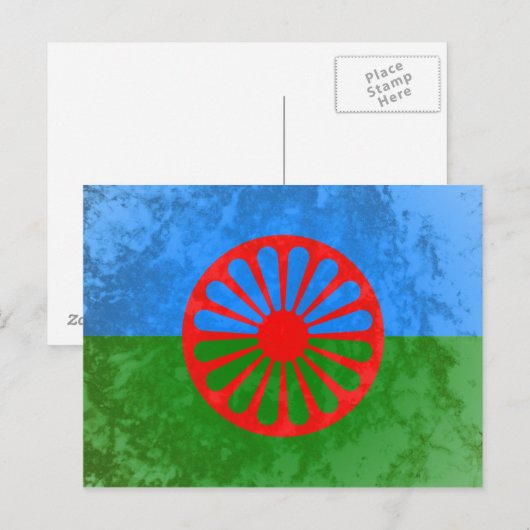 ロマ国旗 ポストカード (正面/裏面)