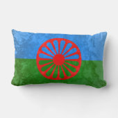 ロマ国旗 ランバークッション (裏面)