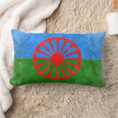 ロマ国旗 ランバークッション (ブランケット)