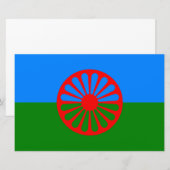 ロマ国旗 便箋 (正面/裏面)