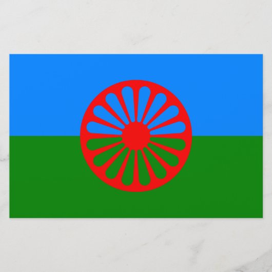 ロマ国旗 便箋 (正面)