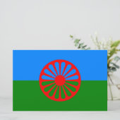 ロマ国旗 便箋 (スタンド正面)