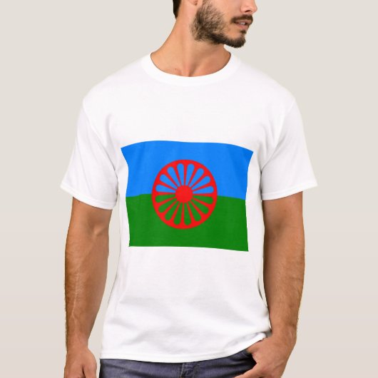 ロマ国旗 Tシャツ (正面)